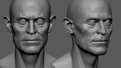 Willem Dafoe Measure Proportion basemesh