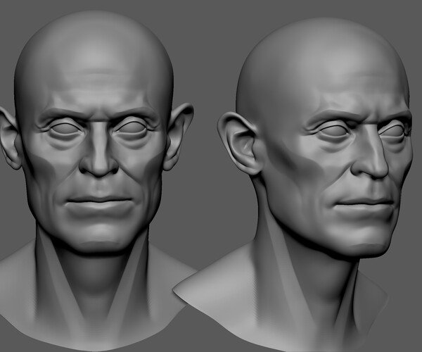 ArtStation - Willem Dafoe Measure Proportion basemesh | Resources