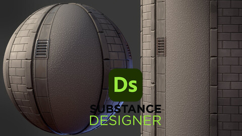 Stylized Street - Substance 3D Designer