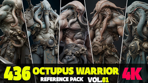 436 4K Octopus Warrior Reference Pack Vol.01