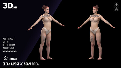 Clean A Pose 3D Scan | Rada Underwear