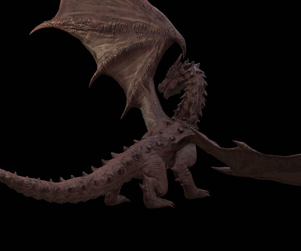 ArtStation - The Dragon | 4 Legs 2 Wings Dragon | Ngchipv | Resources