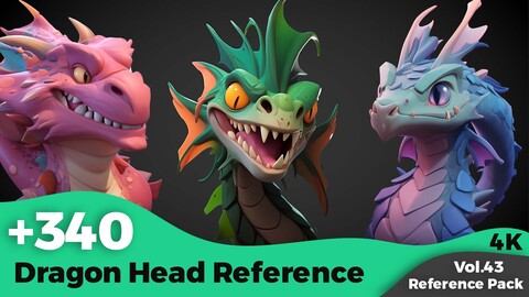 +340 Dragon Head References(4k)