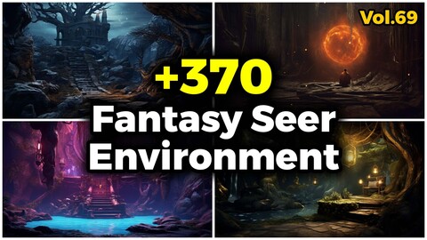 +370 Fantasy Seer Environment Concept (4k) | Vol_69