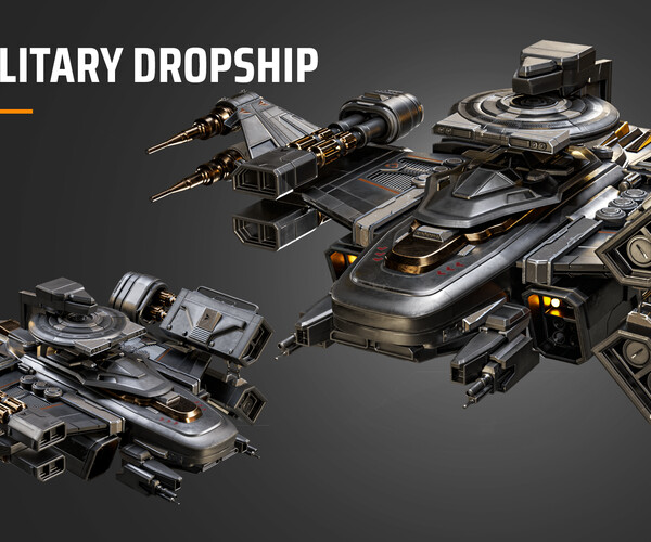 ArtStation - military dropship | Resources