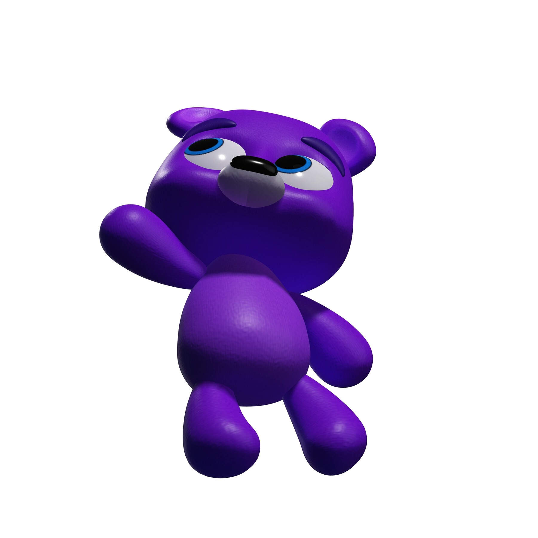 OBJ file BEAR CARTOON BEAR 3d model animated for blender-fbx-unity