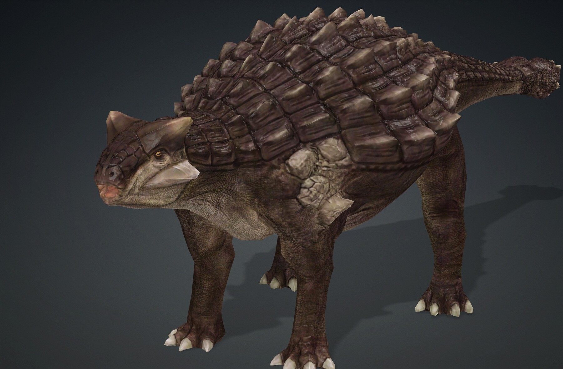 Ankylosaurus Dinosaurs - 3D Model Animated - PixelBoom