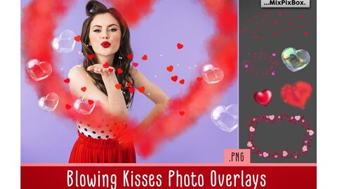 Blowing Kisses Photo Overlays