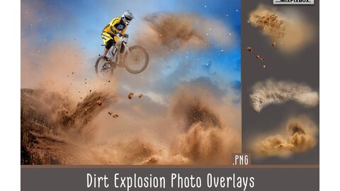 Dirt Explosion Photo Overlays