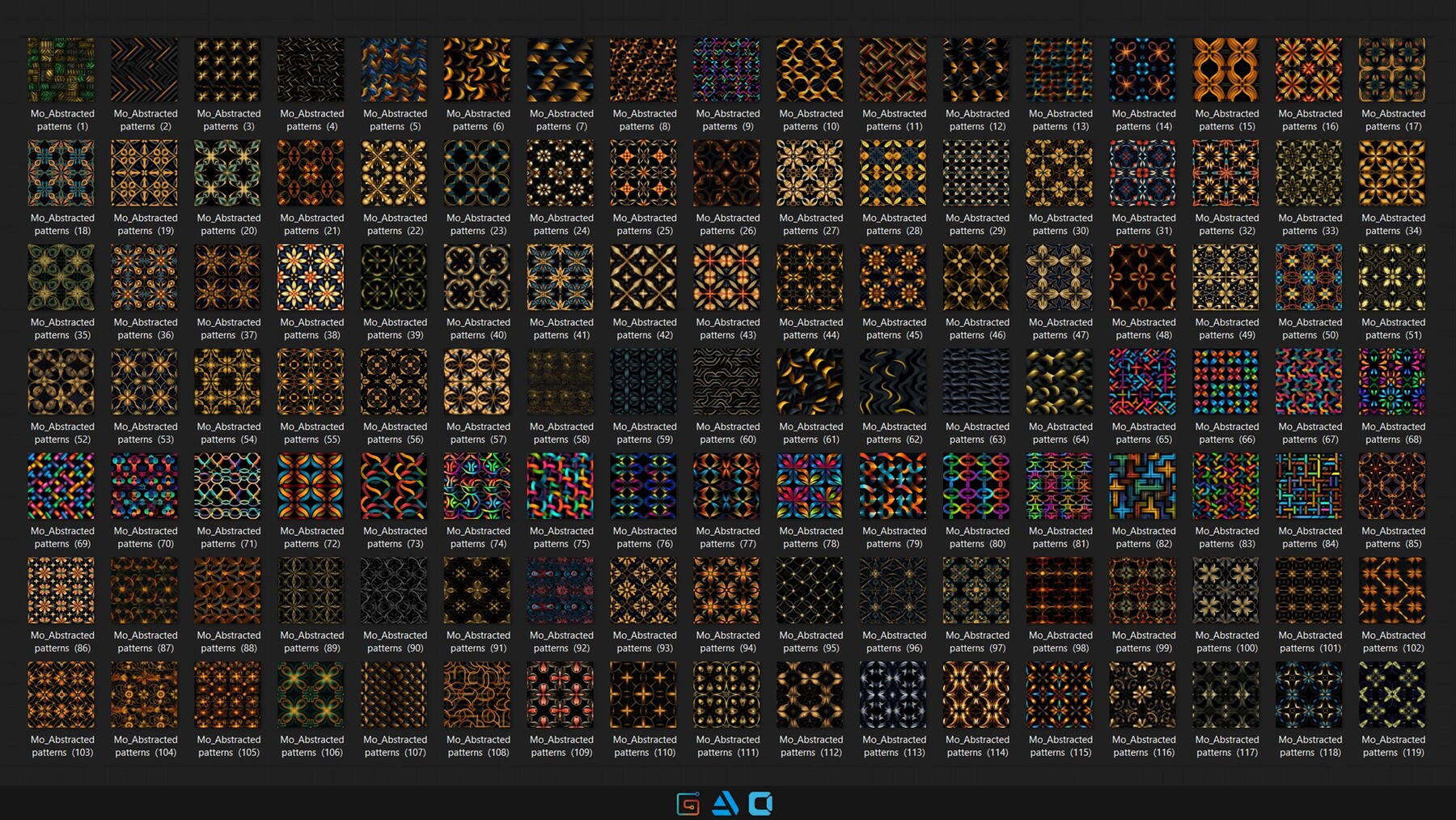 ArtStation - +1000 Abstracted patterns collection| Vol17 | 8K Res ...