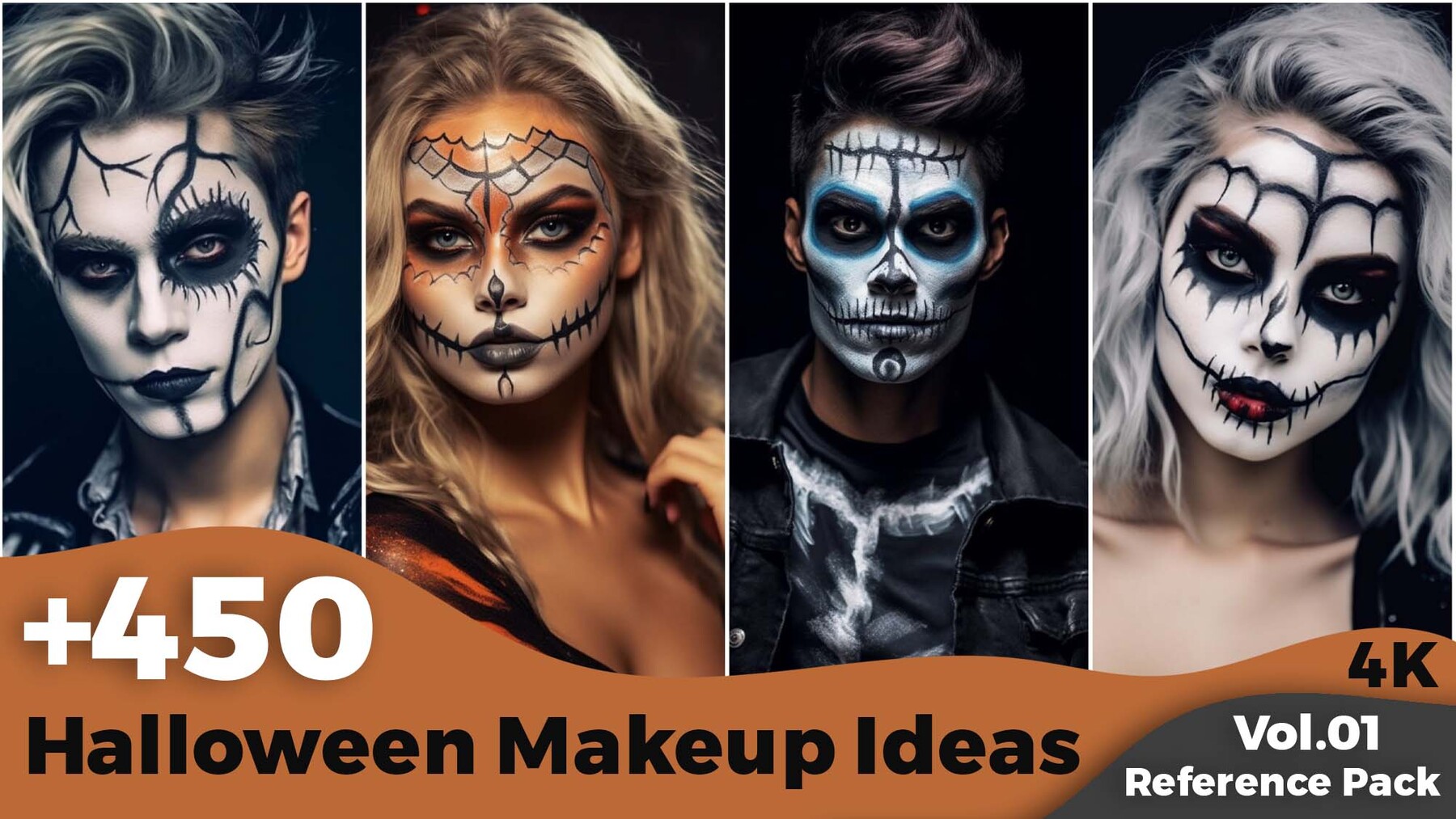 ArtStation - +450 Halloween Makeup Ideas (4k) | Artworks