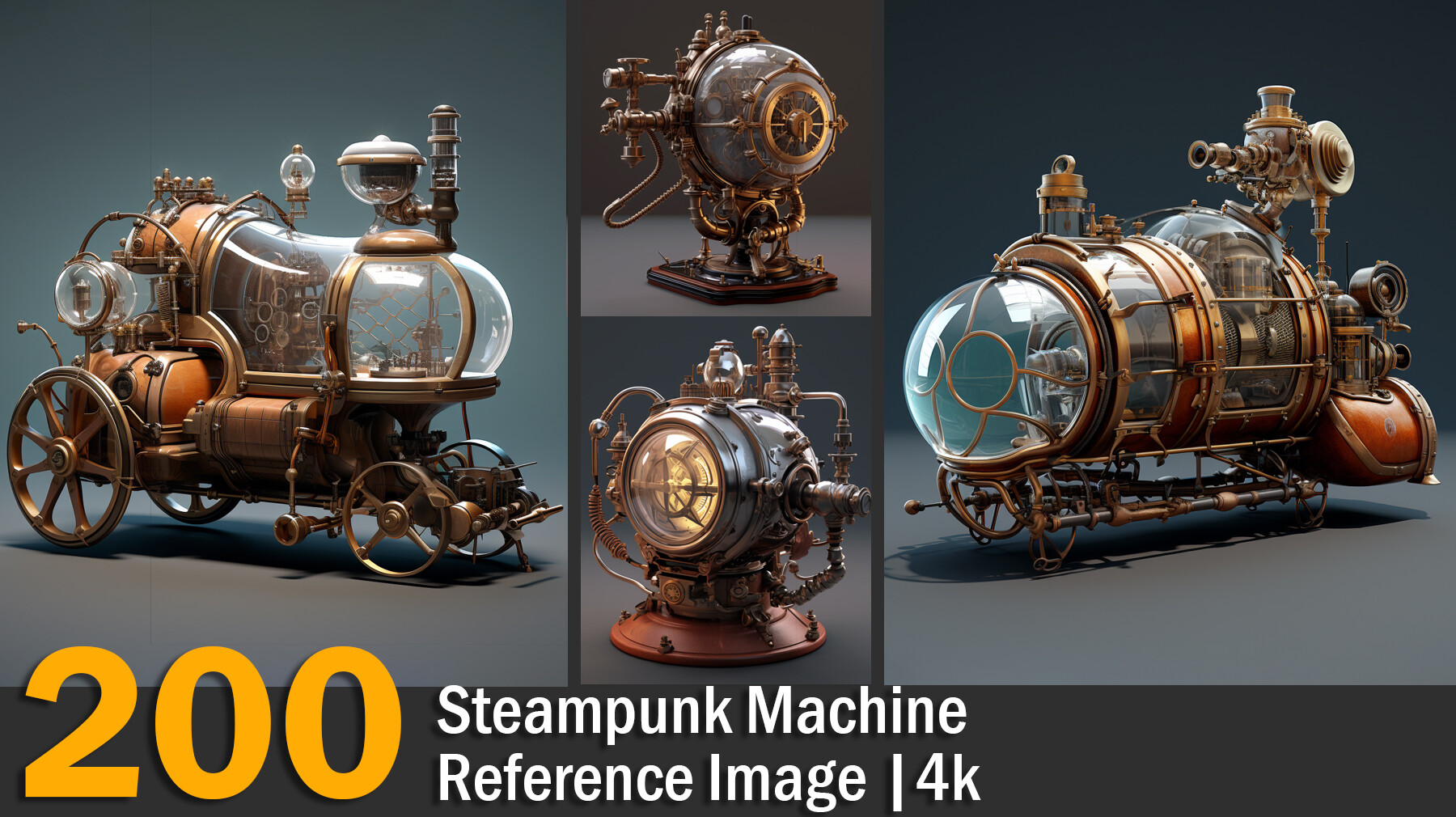 ArtStation - Steampunk Machine | Reference Images | 4K | Artworks