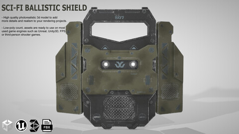 Sci-fi Ballistic Shield