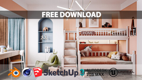 Kid bedroom - Free Download