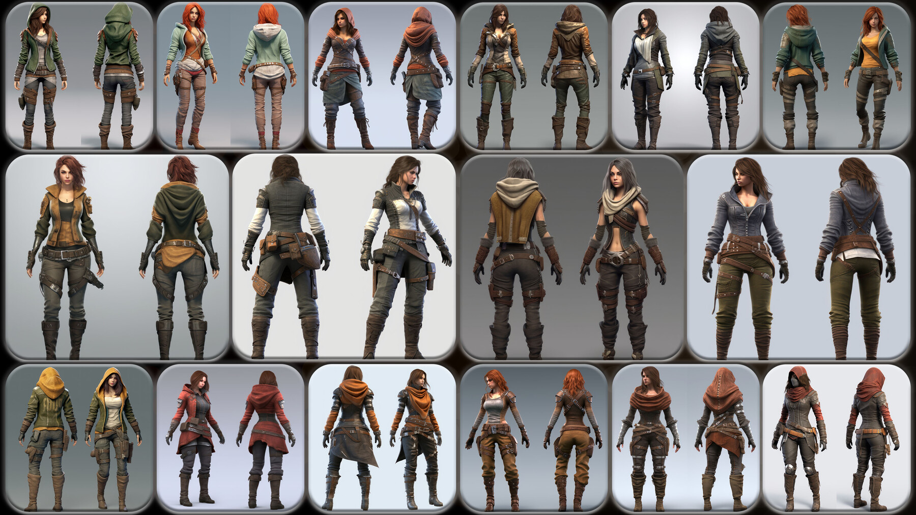 ArtStation - 200 Feminine Rogue Outfit Reference Pack | 4K | v.115 ...