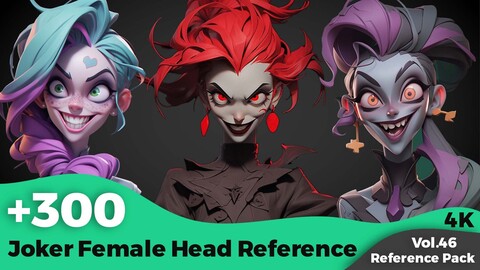 +300 Joker Female Head Reference(4k)