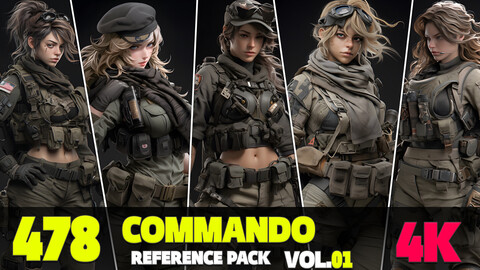 478 4K Commando Reference Pack Vol.01