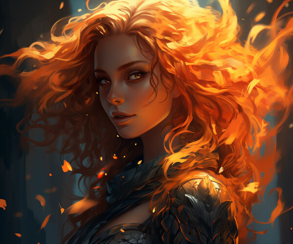 ArtStation - Ember's Embrace: Dance of the Flame Maiden 10 | Artworks