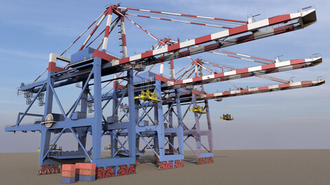 Large Harbor Gantry Shipping Crane