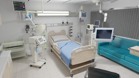 Hospital Ward and Recovery Room asset pack