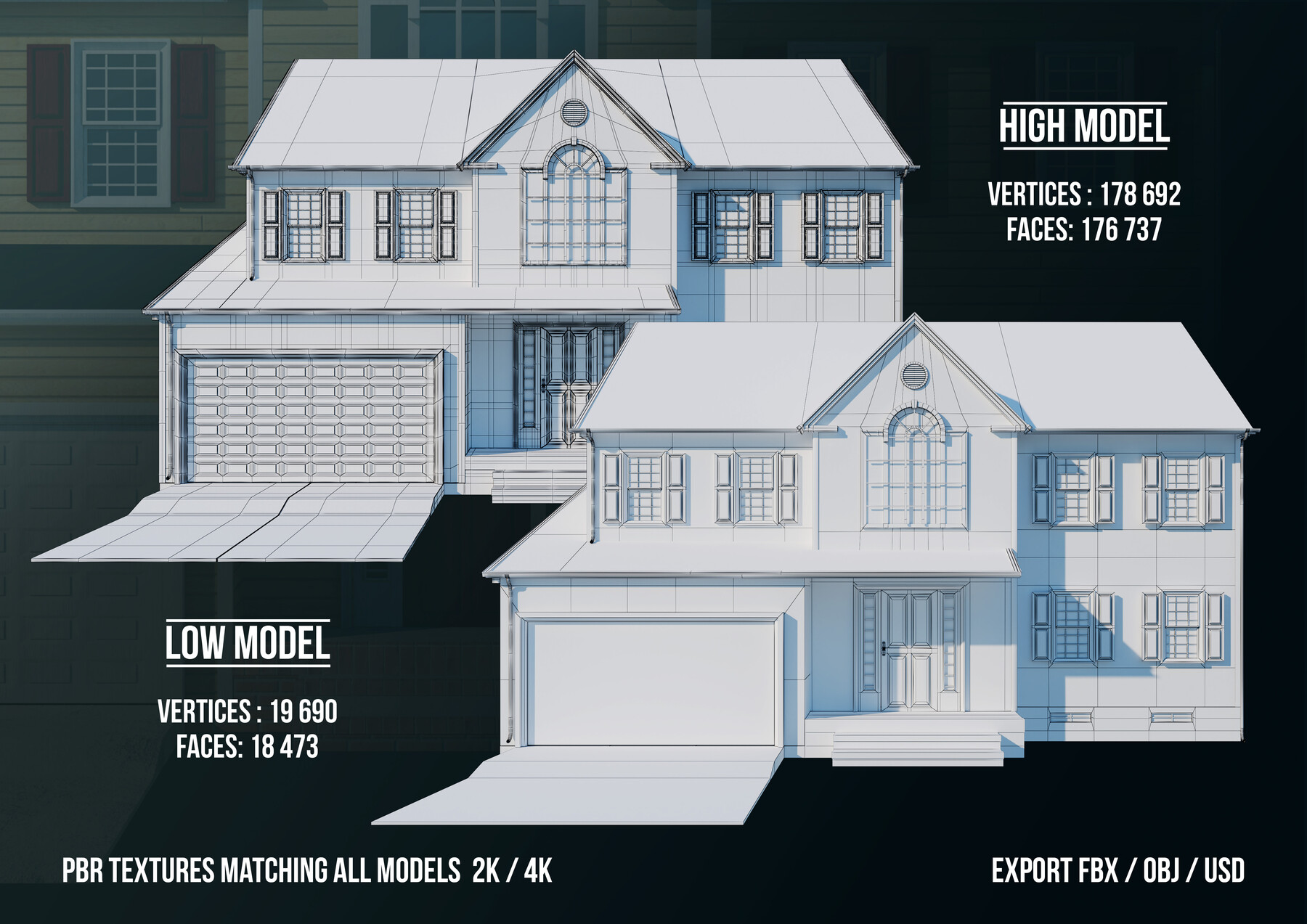 Artstation House 3d Model 01 High And Low Poly Model Resources