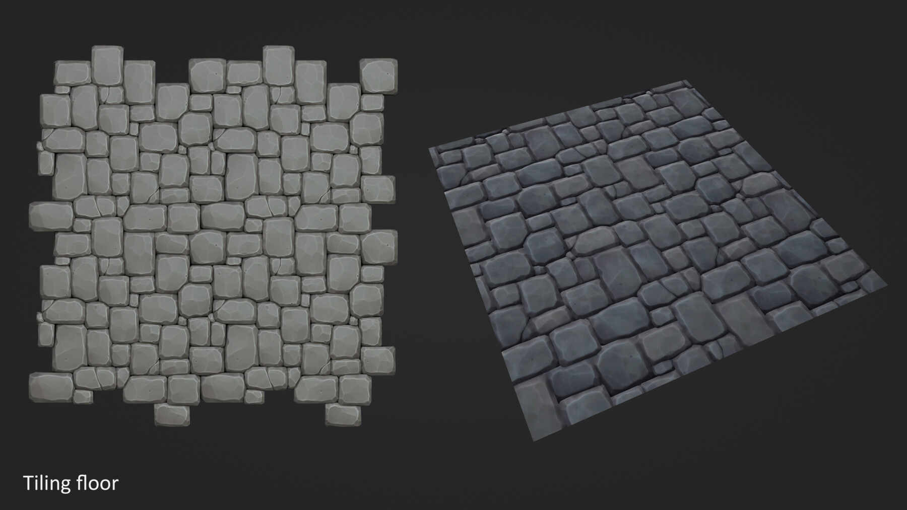 ArtStation - Stylized Stone Floor tiling texture | Game Assets