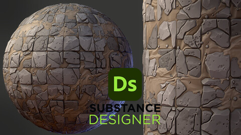 Stylized Broken Tile - Substance 3D Designer