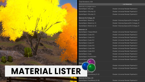 Material Lister for Unity