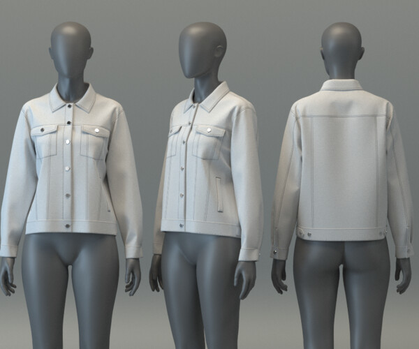 ArtStation - Denim Jacket | Resources