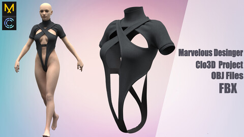 Clothes №179 "Marvelous Designer" /Zprj/ OBJ+FBX