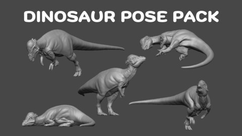 Dinosaur Pose Pack 03