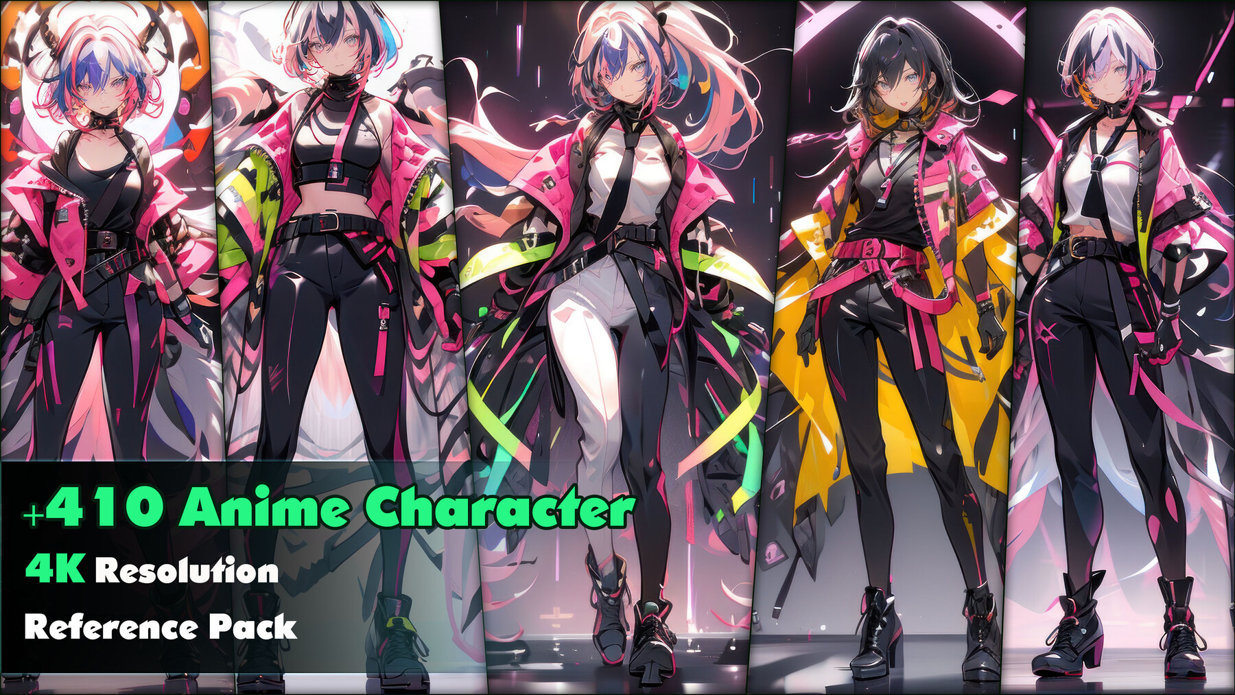 ArtStation - +350 Anime Cyberpunk Characters (4k)