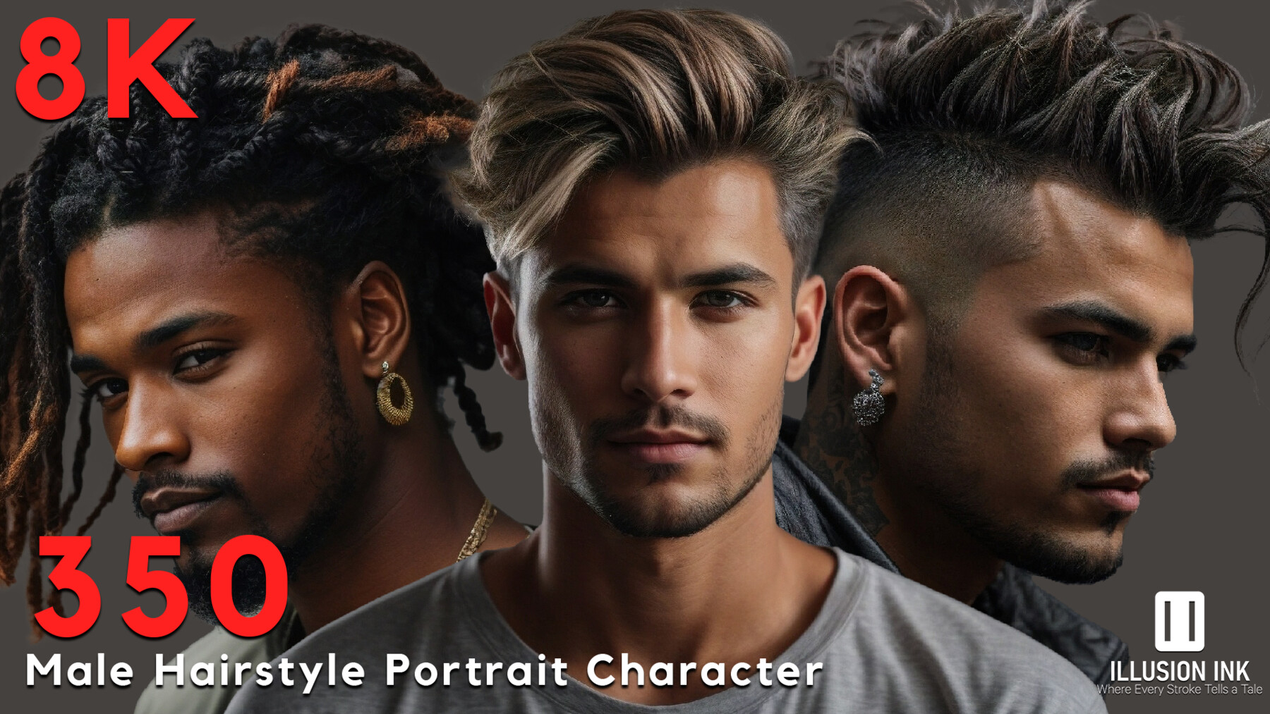 ArtStation - Anime hairstyles for men: how does the hair we choose affect  our character's image?