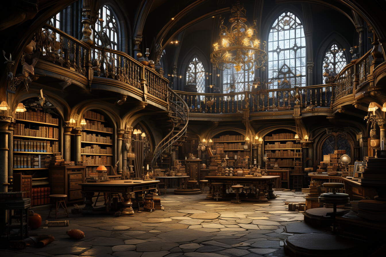 ArtStation - Twilight Whispers in the Grand Library 10 | Artworks