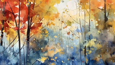 Watercolor Whispers of Fall