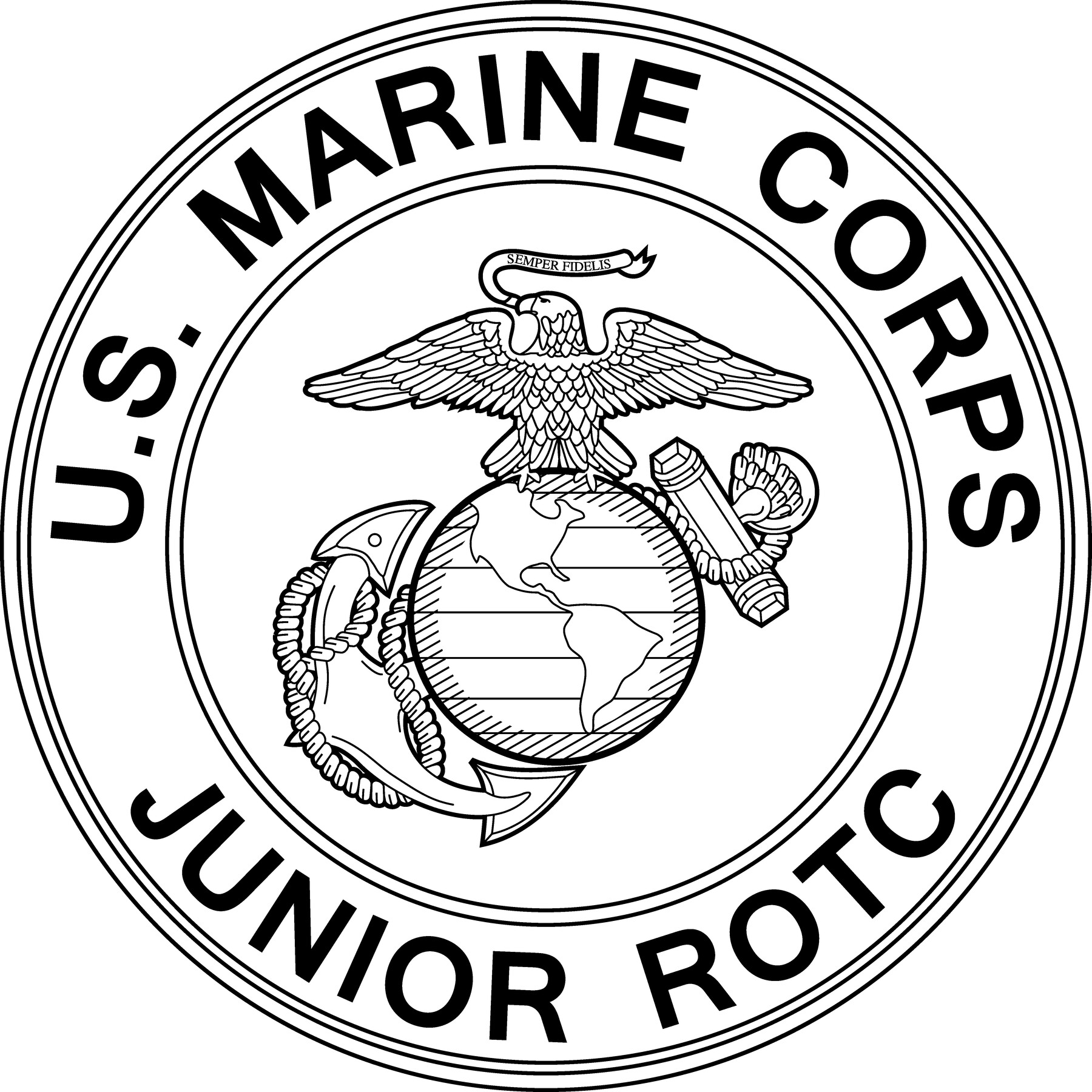 marines logo outline