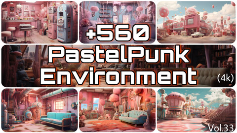 +560 PastelPunk Environment Concept (4k)