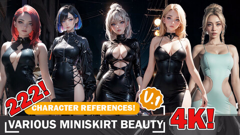 222 Chic Miniskirt Fashion: 4K Reference Art Collection V1