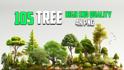 105 Tree Images (PNG & Transparent Files)-4K- High Quality