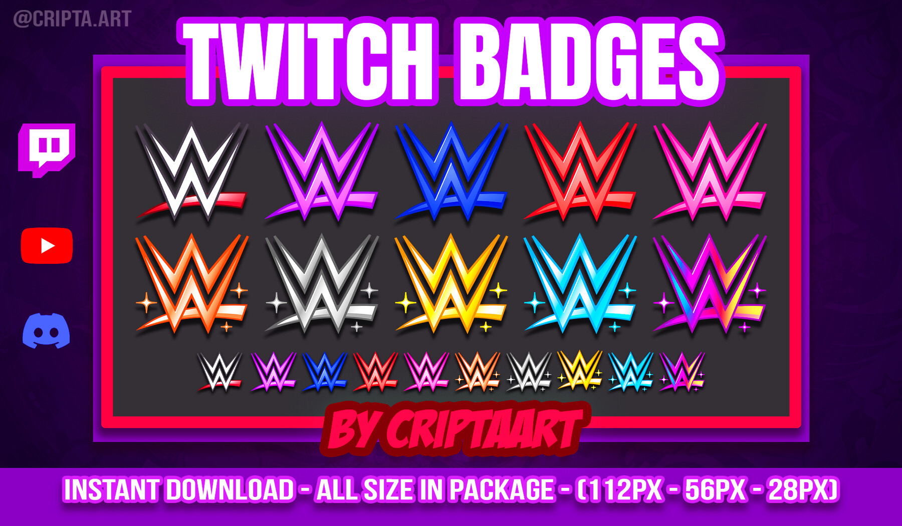 Create custom sub badges or channel points for kick twitch by