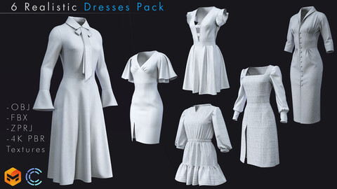 Dress Pack - ZPRJ / OBJ / FBX