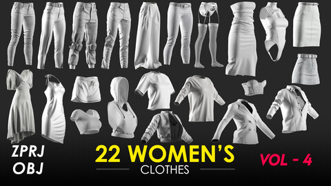 22 Women's Clothes - VOL 4 - Marvelous / CLO Project file