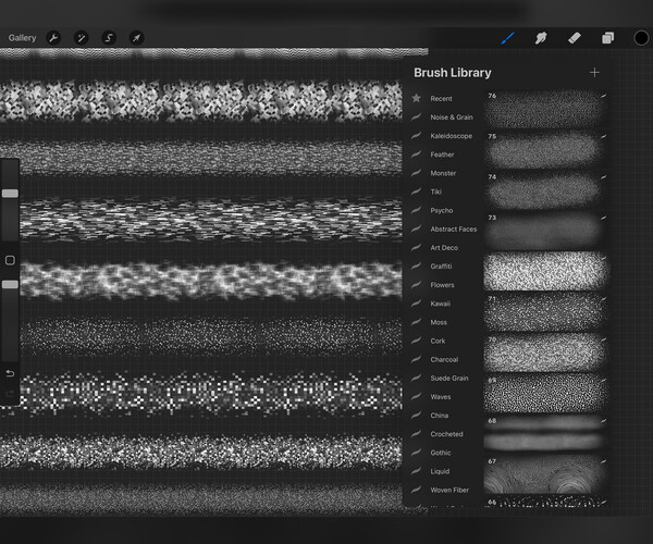 ArtStation - 110 Procreate Noise Textures