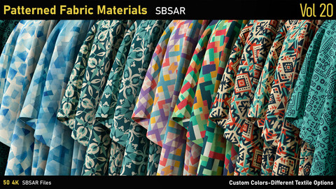 Patterned Fabric Material-Vol20-SBSAR