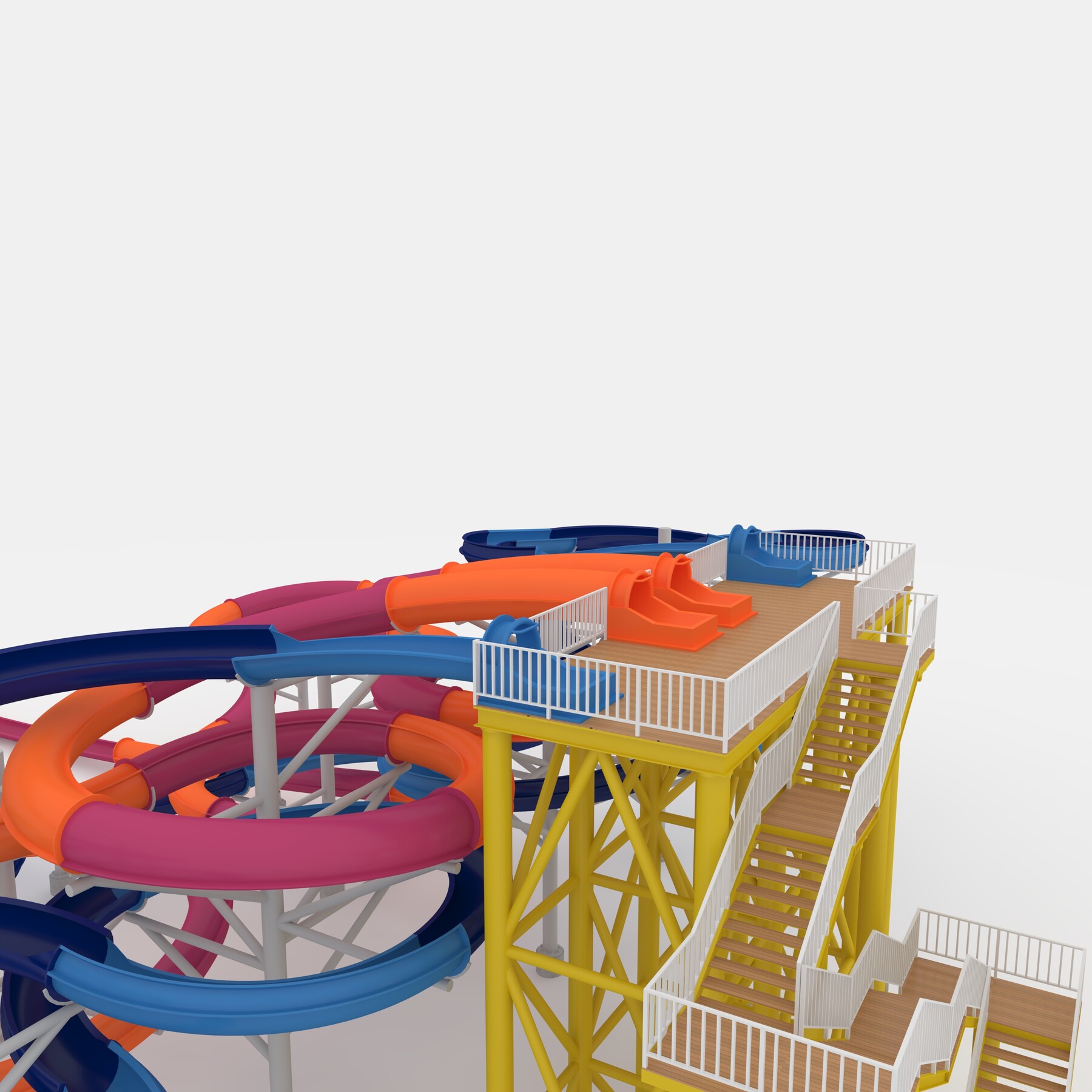 ArtStation - 3D Model Waterpark Slide 9 | Resources