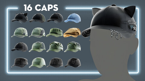 16 Caps and Hats