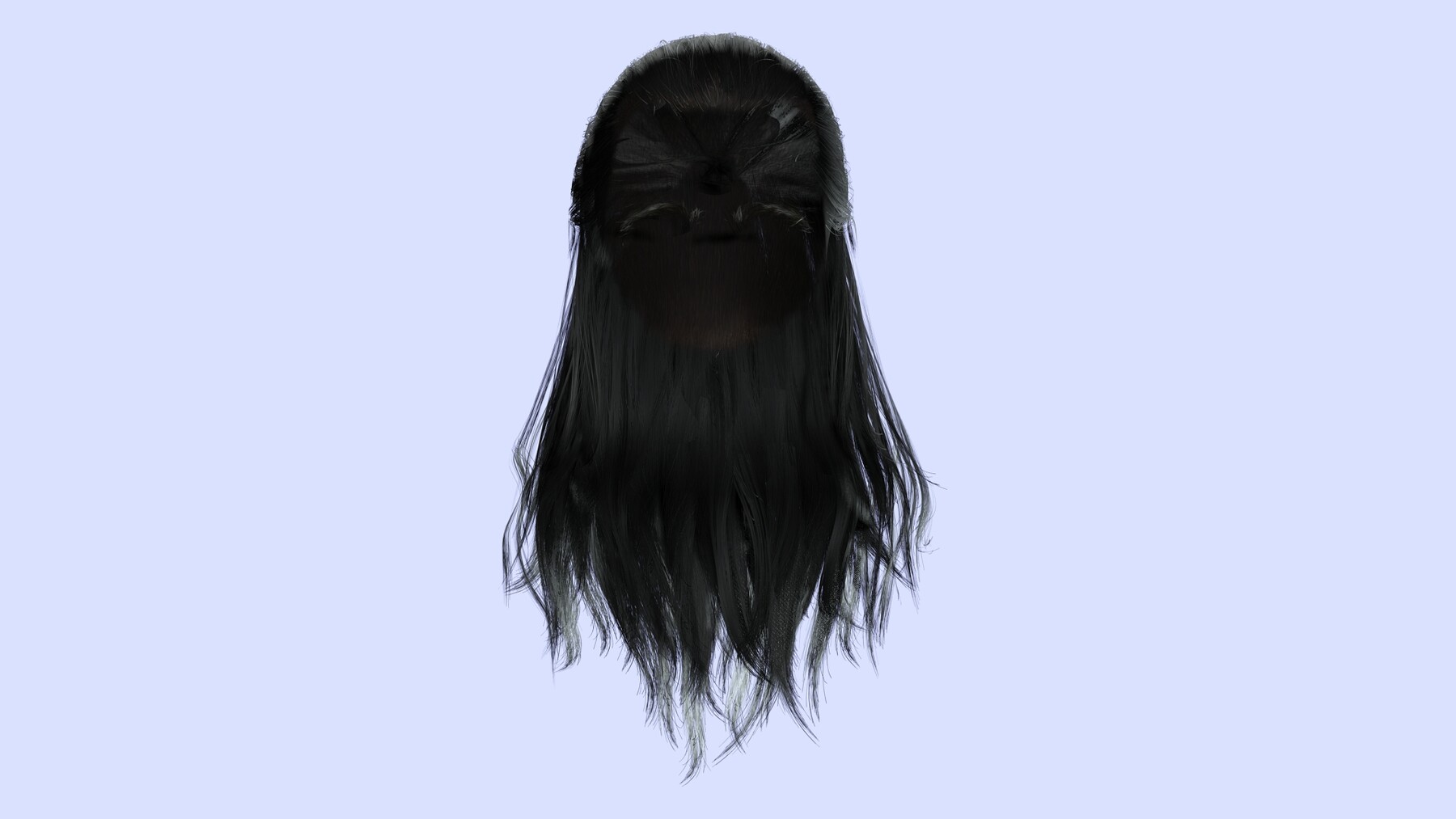 Blue Long Hair With Ponytail - $90  Black hair roblox, Long hair styles,  Ponytail