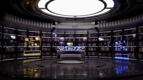 Sci-Fi Library Ue5