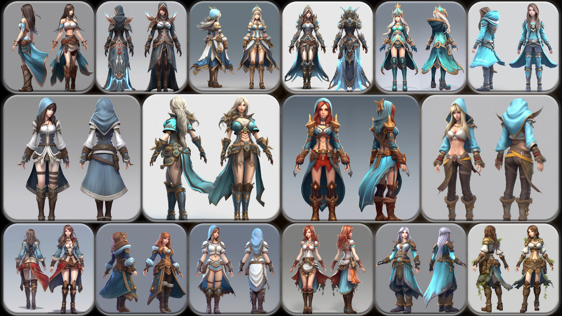 ArtStation 200 Feminine Summoner Outfit Reference Pack 4K V 143   File 