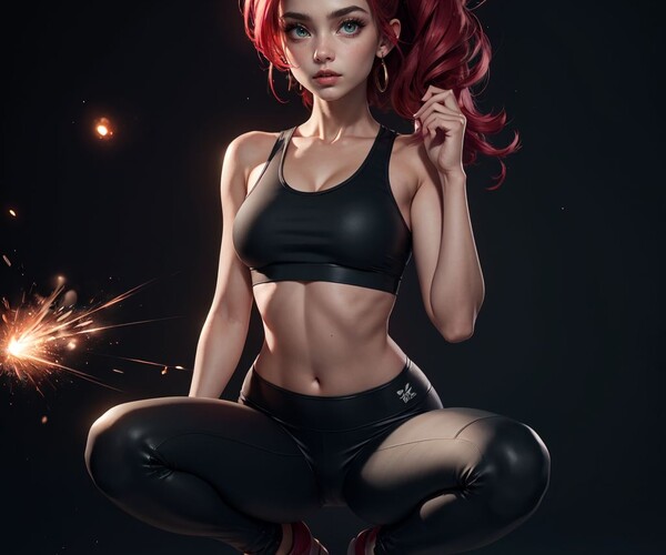 ArtStation - +450 Beautiful Fitness Girl, 4K